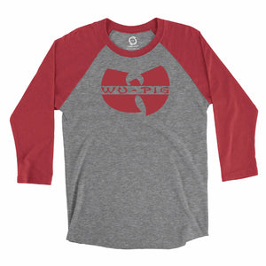 Eco-friendly, hand-printed custom super soft raglan that’s super soft to the touch and features a Wu Tang Arkansas Razorbacks football graphic design