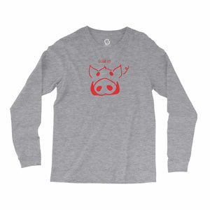 Eco-friendly, hand-printed, custom long sleeve t-shirt that’s super soft to the touch and features a call it Arkansas Razorbacks football graphic design