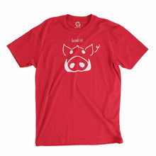 Load image into Gallery viewer, Eco-friendly, hand-printed custom t-shirt that’s super soft to the touch and features a call it Arkansas football graphic design